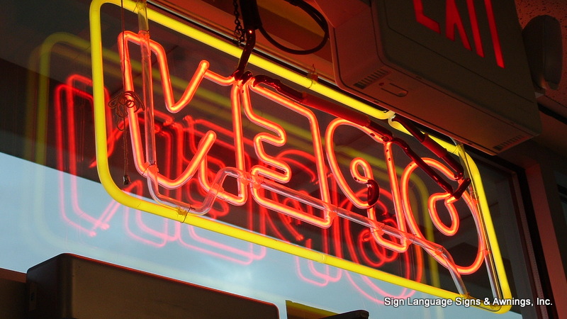 neon window signs